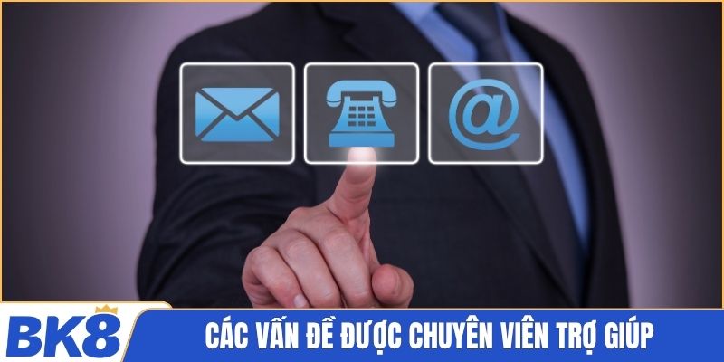 Các vấn đề được chuyên viên trợ giúp