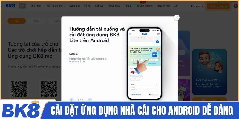 Cài đặt ứng dụng nhà cái cho Android cực dễ dàng