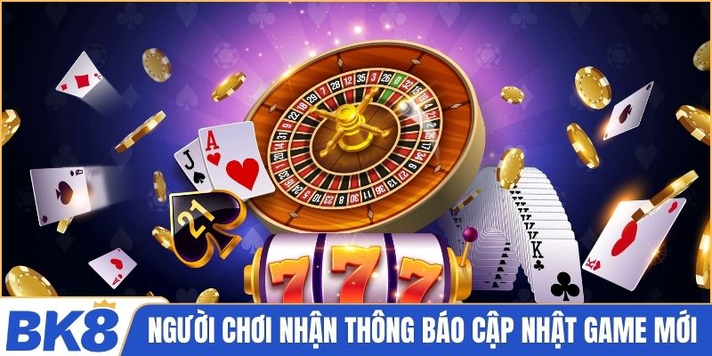 Người chơi nhận thông báo cập nhật game mới siêu tốc