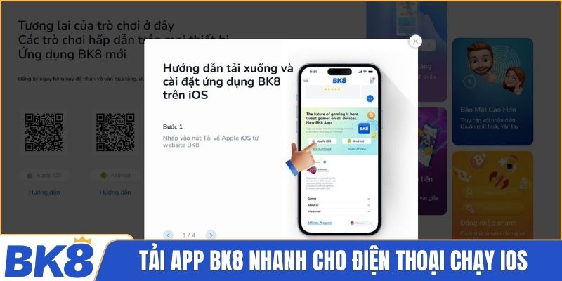 Tải app BK8 nhanh cho điện thoại chạy iOS