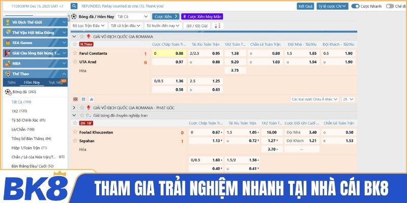 Tham gia trải nghiệm nhanh tại nhà cái BK8