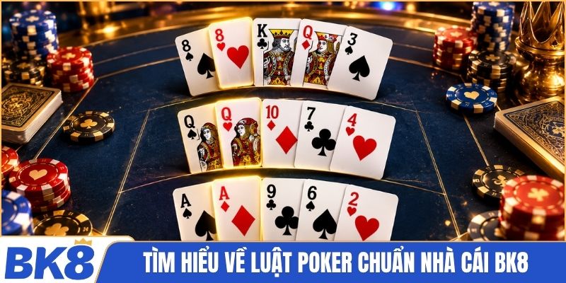 Tìm hiểu về luật Poker chuẩn nhà cái BK8